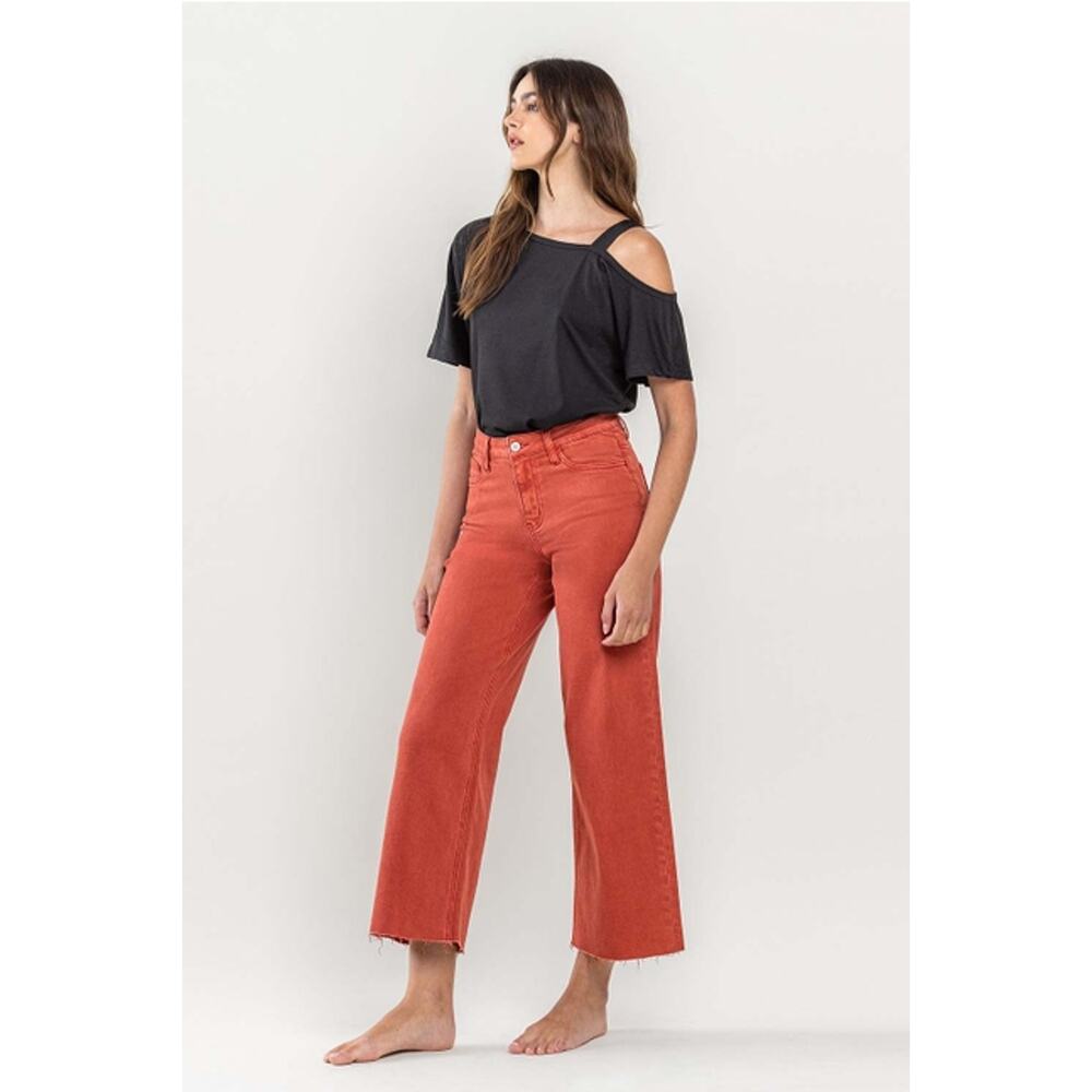Vervet Bossa Nova Size 31 High Rise Crop Wide Leg Jeans - Picture 3 of 5